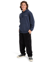 The Quiksilver Mens Graphic Hoodie in Dark Navy