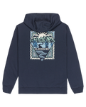 The Quiksilver Mens Graphic Hoodie in Dark Navy