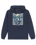 The Quiksilver Mens Graphic Hoodie in Dark Navy