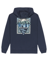 The Quiksilver Mens Graphic Hoodie in Dark Navy