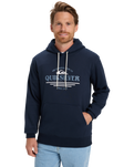 The Quiksilver Mens Classic Hoodie in Dark Navy