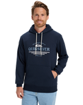 The Quiksilver Mens Classic Hoodie in Dark Navy