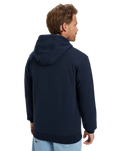 The Quiksilver Mens Classic Hoodie in Dark Navy