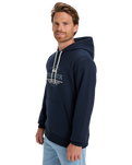 The Quiksilver Mens Classic Hoodie in Dark Navy