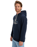 The Quiksilver Mens Classic Hoodie in Dark Navy