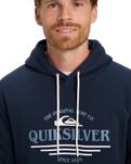The Quiksilver Mens Classic Hoodie in Dark Navy