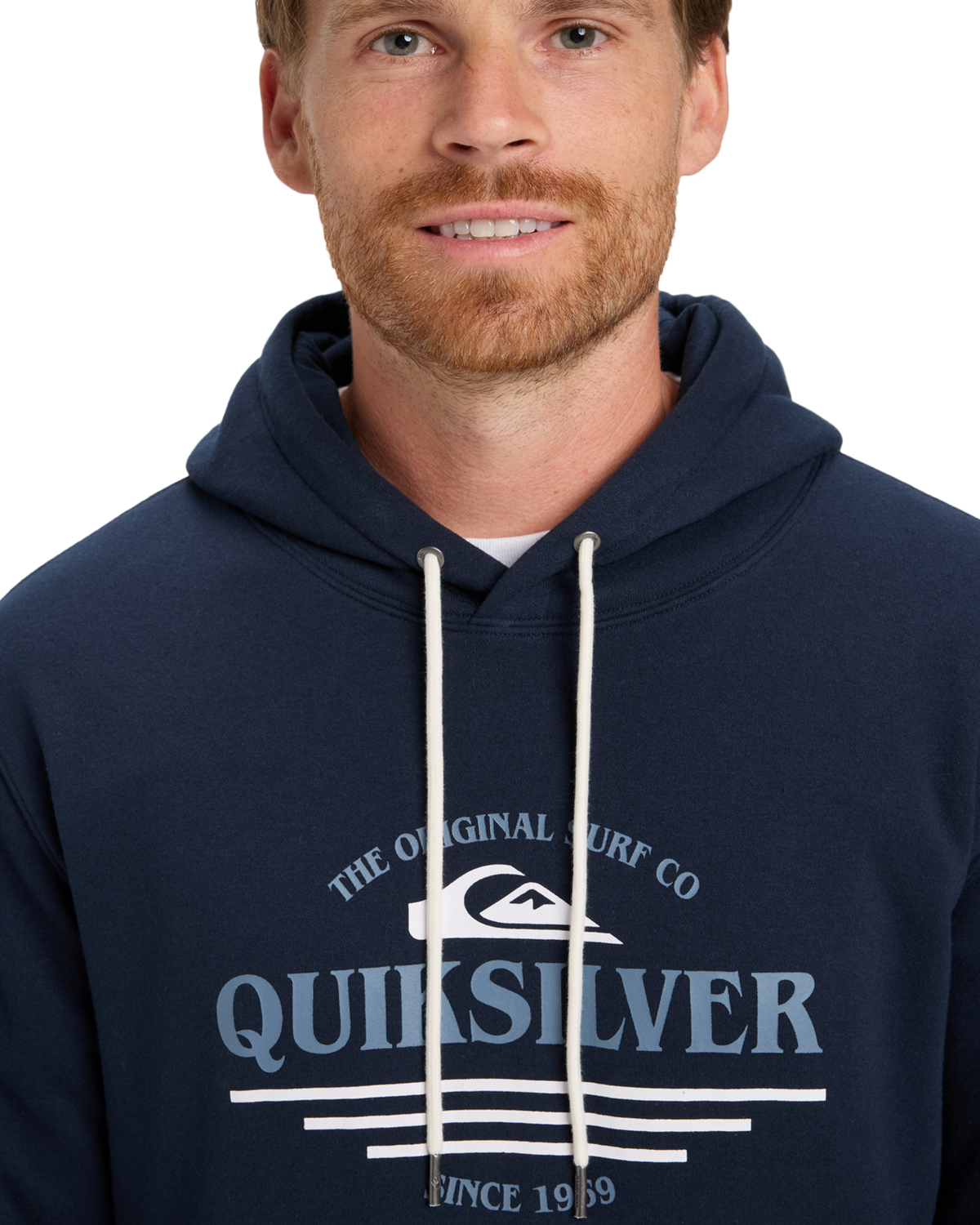 The Quiksilver Mens Classic Hoodie in Dark Navy