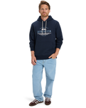The Quiksilver Mens Classic Hoodie in Dark Navy