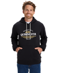 The Quiksilver Mens Classic Hoodie in Black