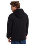 The Quiksilver Mens Classic Hoodie in Black