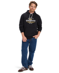 The Quiksilver Mens Classic Hoodie in Black