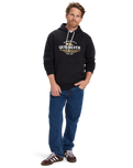 The Quiksilver Mens Classic Hoodie in Black