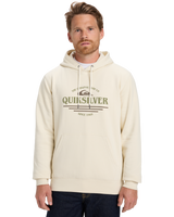 The Quiksilver Mens Classic Hoodie in Bone White