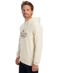 The Quiksilver Mens Classic Hoodie in Bone White