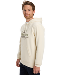 The Quiksilver Mens Classic Hoodie in Bone White