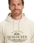 The Quiksilver Mens Classic Hoodie in Bone White