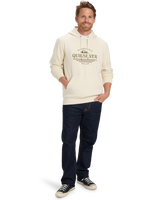 The Quiksilver Mens Classic Hoodie in Bone White