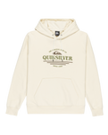 The Quiksilver Mens Classic Hoodie in Bone White