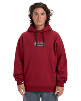 The Quiksilver Mens Double Up Hoodie in Biking Red