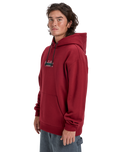 The Quiksilver Mens Double Up Hoodie in Biking Red