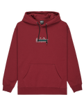The Quiksilver Mens Double Up Hoodie in Biking Red