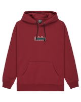 The Quiksilver Mens Double Up Hoodie in Biking Red