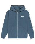 The Quiksilver Mens Old English Zip Hoodie in Orion Blue