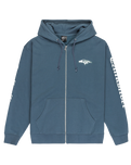The Quiksilver Mens Old English Zip Hoodie in Orion Blue