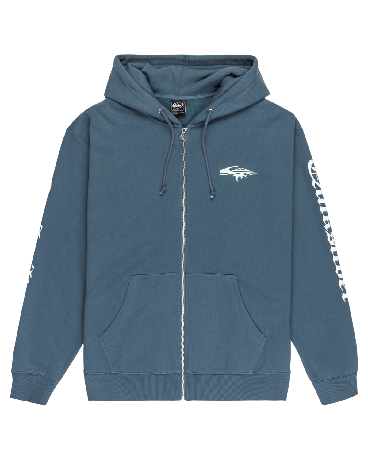 The Quiksilver Mens Old English Zip Hoodie in Orion Blue