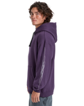 The Quiksilver Mens Stretch Tribal Hoodie in Purple Velvet