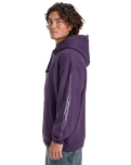 The Quiksilver Mens Stretch Tribal Hoodie in Purple Velvet