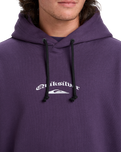 The Quiksilver Mens Stretch Tribal Hoodie in Purple Velvet