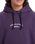 The Quiksilver Mens Stretch Tribal Hoodie in Purple Velvet