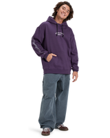 The Quiksilver Mens Stretch Tribal Hoodie in Purple Velvet