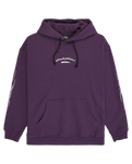 The Quiksilver Mens Stretch Tribal Hoodie in Purple Velvet