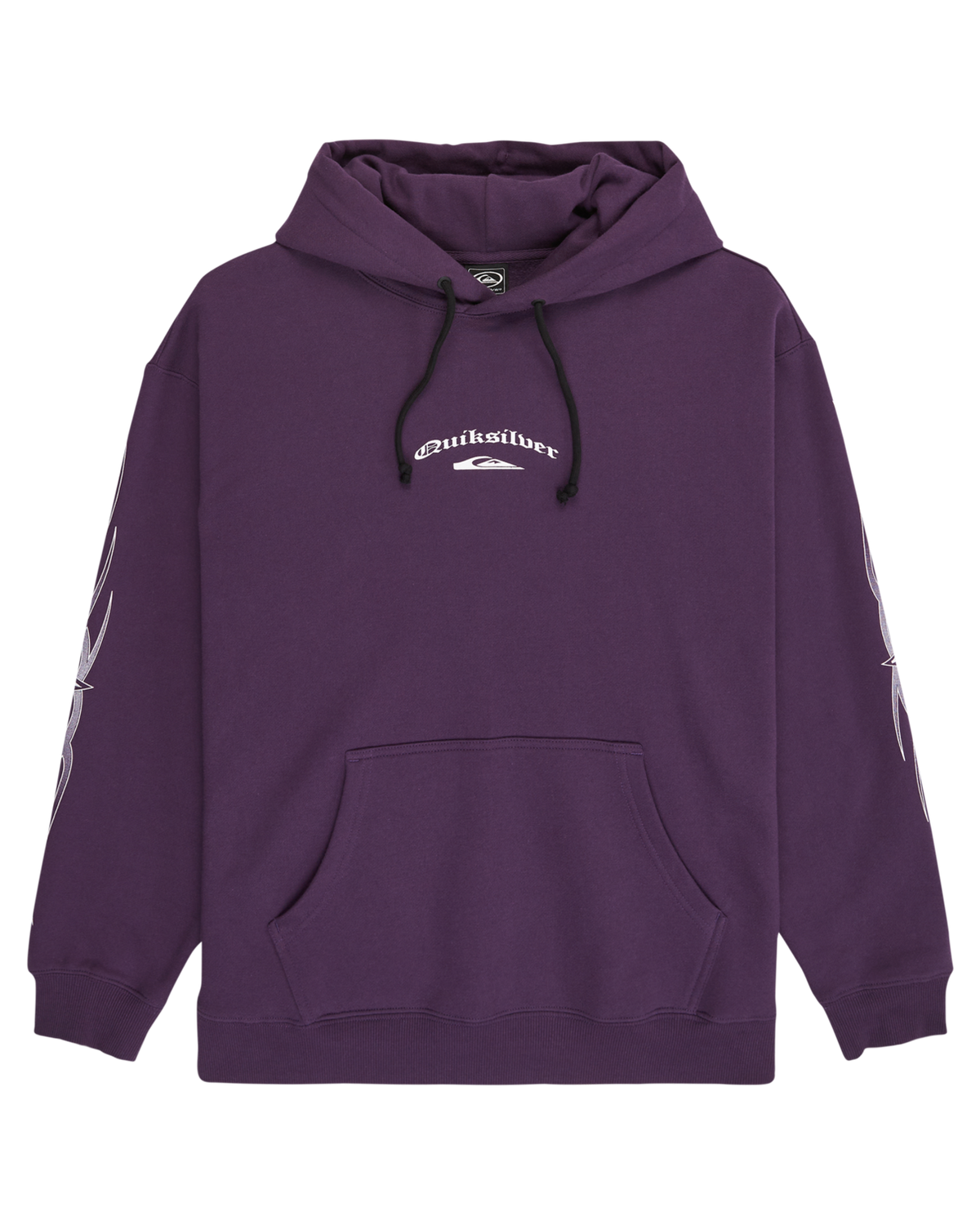 The Quiksilver Mens Stretch Tribal Hoodie in Purple Velvet