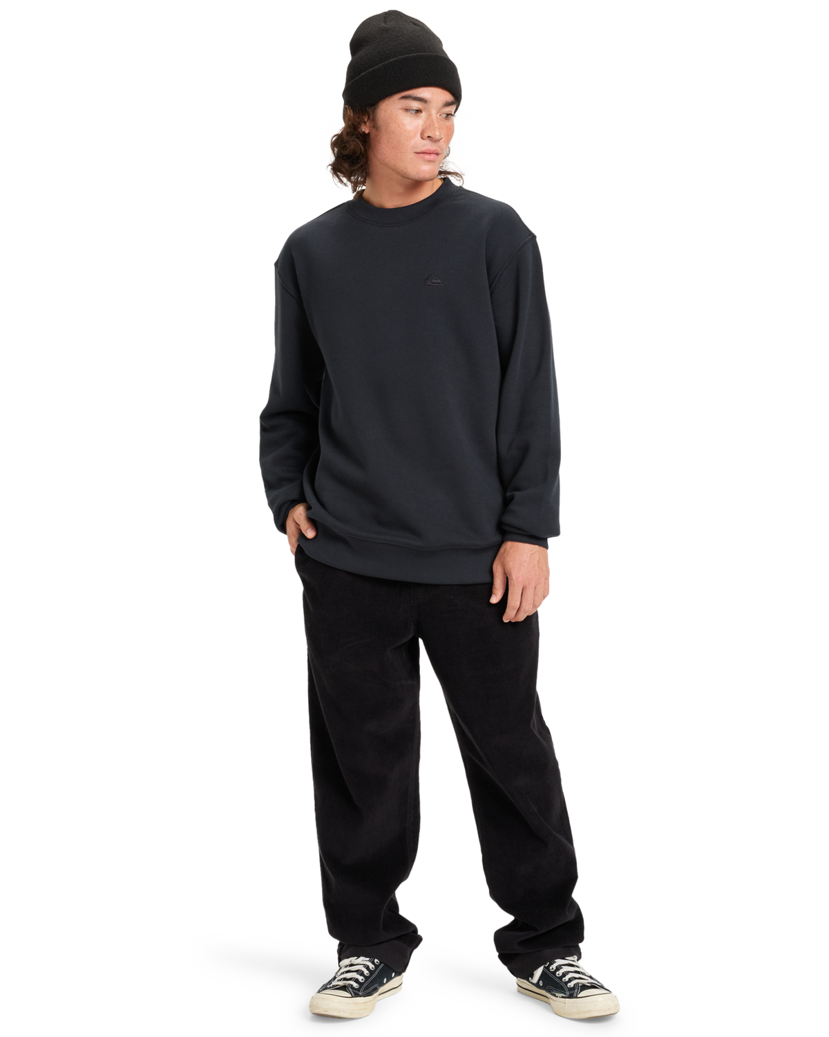 The Quiksilver Salt Water Sweatshirt in Black | Available at Anns Cottage