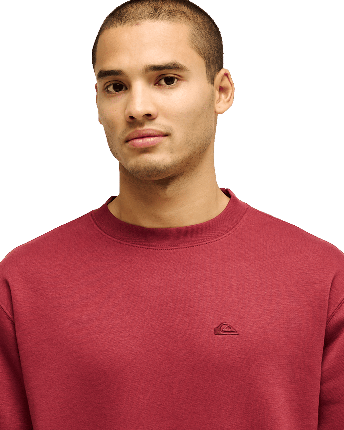 The Quiksilver Mens Salt Water Sweatshirt in Oxblood Red