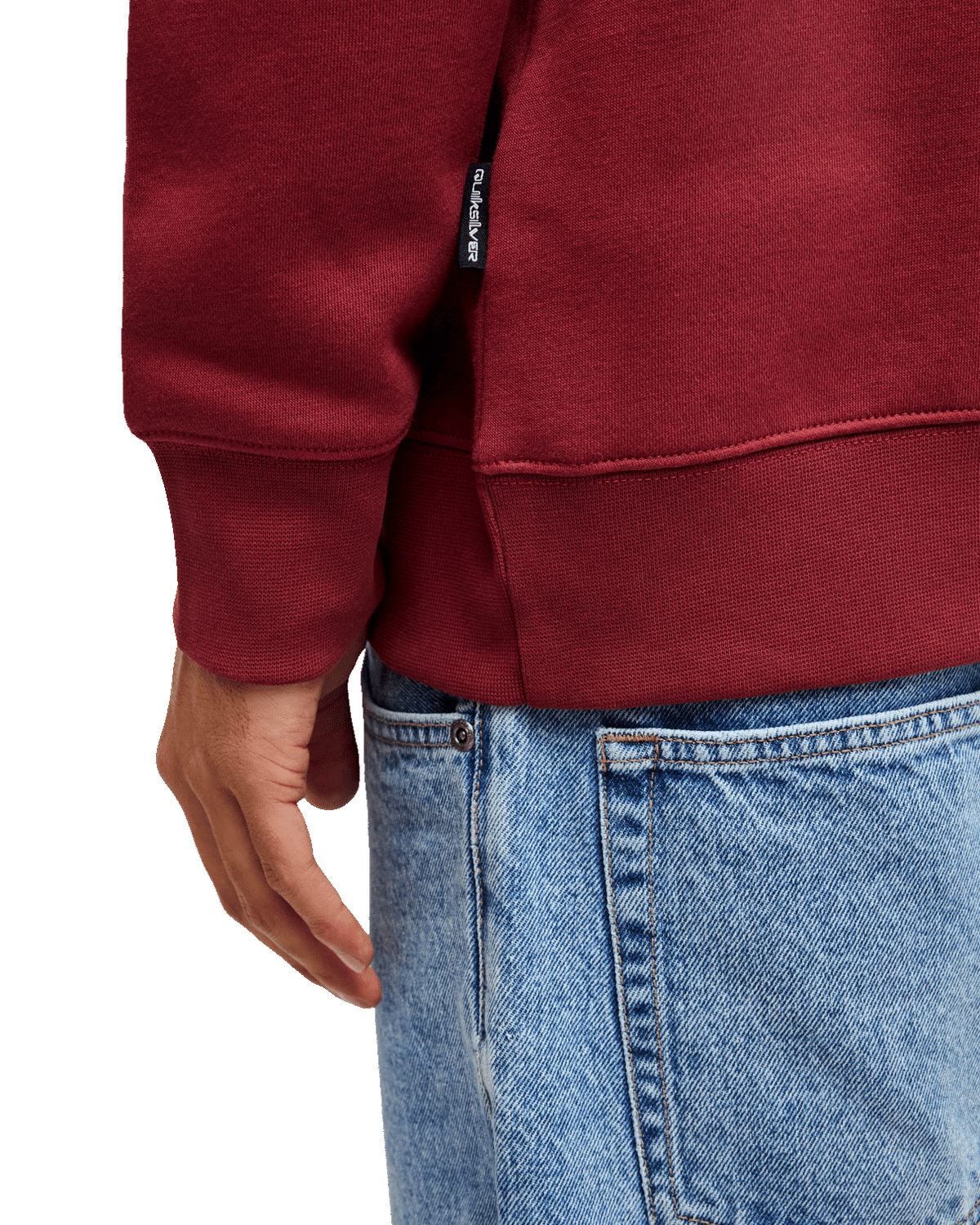 The Quiksilver Mens Salt Water Sweatshirt in Oxblood Red