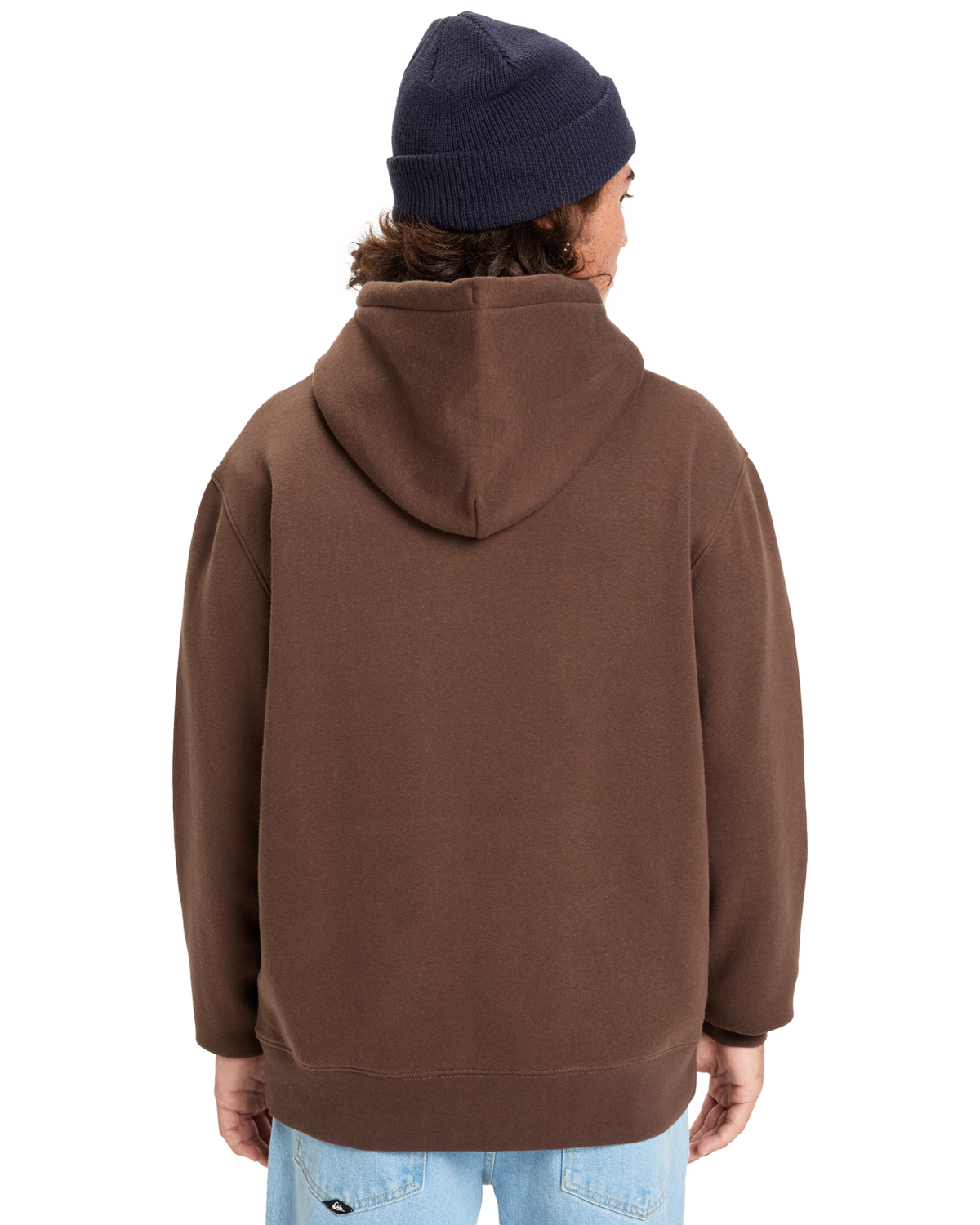 The Quiksilver Mens Salt Water Hoodie in Chocolate Brown