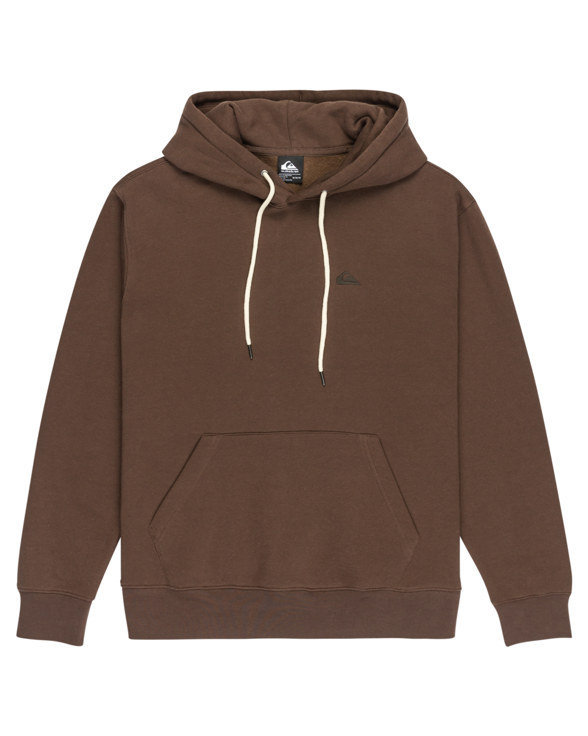 The Quiksilver Mens Salt Water Hoodie in Chocolate Brown