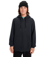 The Quiksilver Mens Salt Water Zip Hoodie in Black