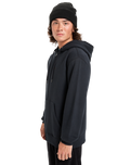 The Quiksilver Mens Salt Water Zip Hoodie in Black