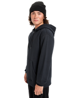 The Quiksilver Mens Salt Water Zip Hoodie in Black