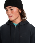The Quiksilver Mens Salt Water Zip Hoodie in Black
