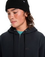 The Quiksilver Mens Salt Water Zip Hoodie in Black