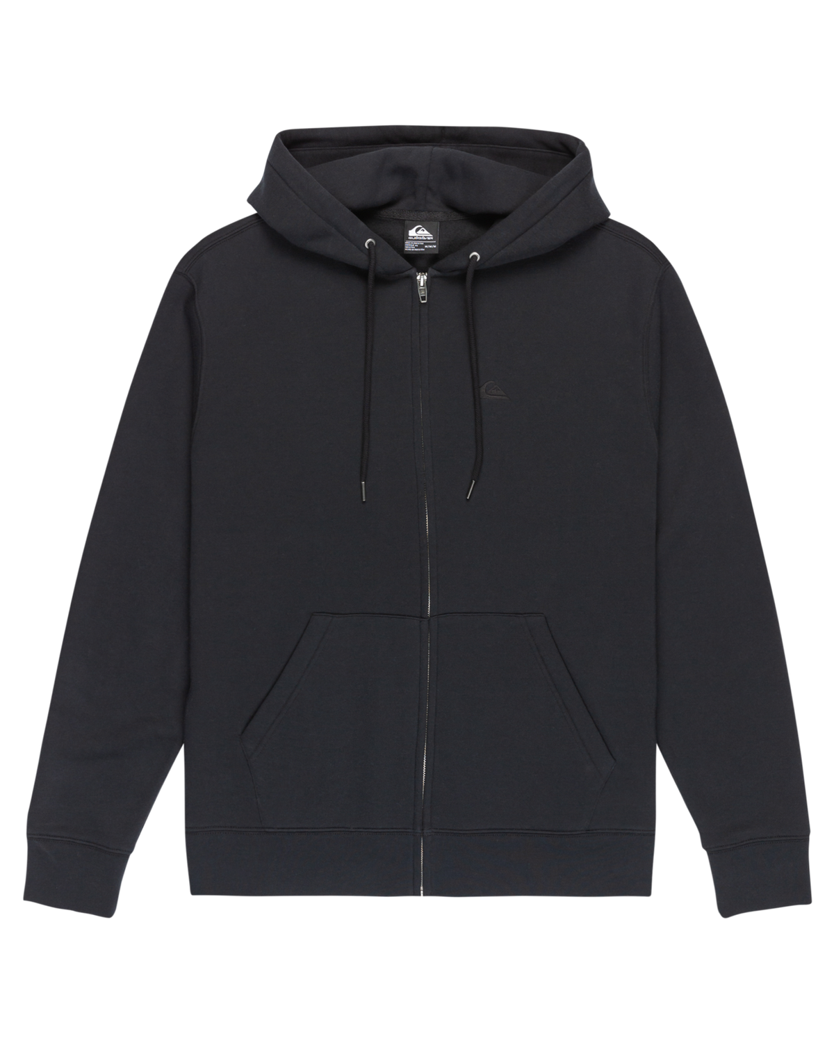 The Quiksilver Mens Salt Water Zip Hoodie in Black
