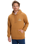 The Quiksilver Mens Light Waves Hoodie in Almond