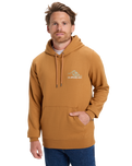 The Quiksilver Mens Light Waves Hoodie in Almond