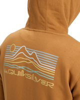 The Quiksilver Mens Light Waves Hoodie in Almond